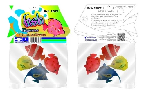 BOLSA AQUA KRIL C/4 FISH PEZ INMORTAL CH 100